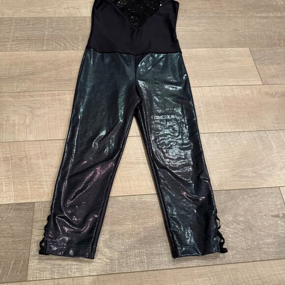 REVOLUTION STYLE RC19769 BLACK ONE PIECE DANCE COSTUME ADULT SMALL - Picture 2 of 8